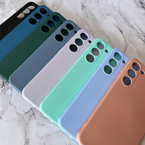 Funda Silicona Cubre Cámara Para Samsung Linea- Coolcase Celeste A06