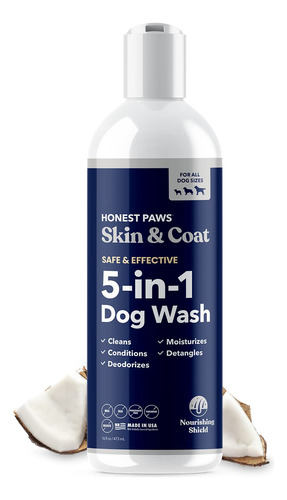 Honest Paws Lavado Y Acondicionador Para Perros, 5 En 1 Par.