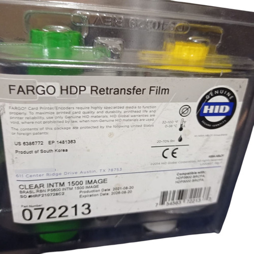 Filme De Retransferencia Hid Fargo Hdp5000 Hdp5600