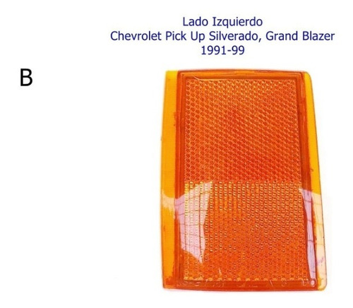 Mica O Cocuyo Izq. Chevrolet Silverado/grand Blazer 91-99