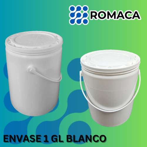 Envase Plastico 1gl P/pintura/ Alimenticio Blanco 28 Und