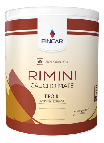 Pintura Rimini Caucho Clase B Pincar 1 Galon