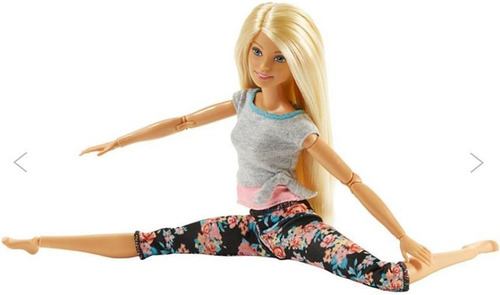 Imagem 3 de 5 de Barbie Made To Move Feita Para Mexer Loira Ms