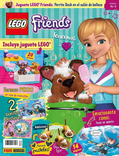 Lego Revista N°6, Friends Hermoso Perro En Spa Oct-19