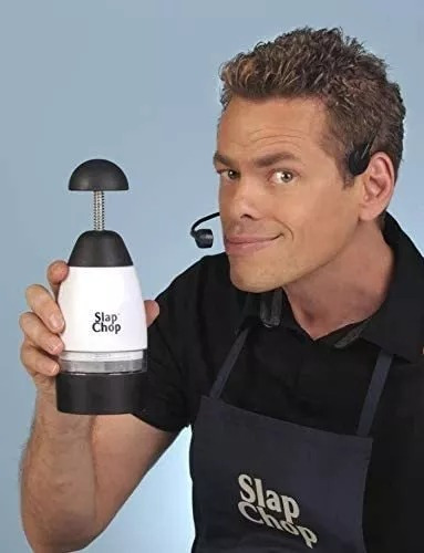 Cortador De Verduras Slap Chop C/ Cuchillas Acero Inoxidable