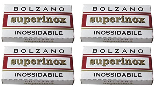 20 Hojas De Afeitar Bolzano Superinox Inossidabile De Doble 