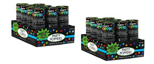 Cañón De Confeti Amscan Confetti Poppers Party Accesorio (