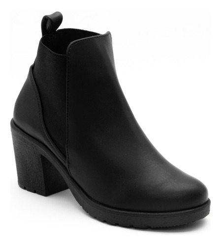 Botin Casual De Vestir Color Negro Para Dama Valeria 223