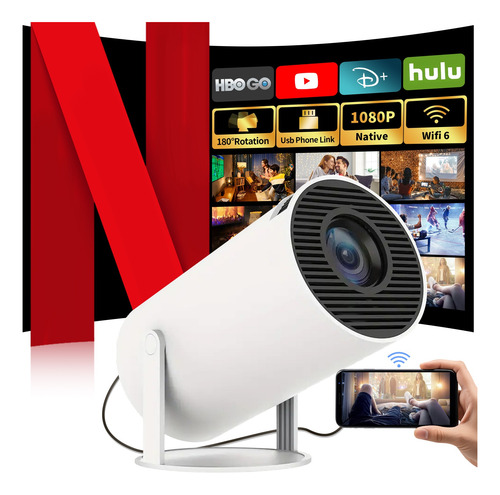 Mini Proyector Portátil Con Wifi6 Y Bt5.0 Keystone