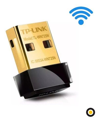 Imagen 3 de 9 de Antena Wifi Usb Adaptador Tp-link Tl-wn725n 150 Mbps Nano