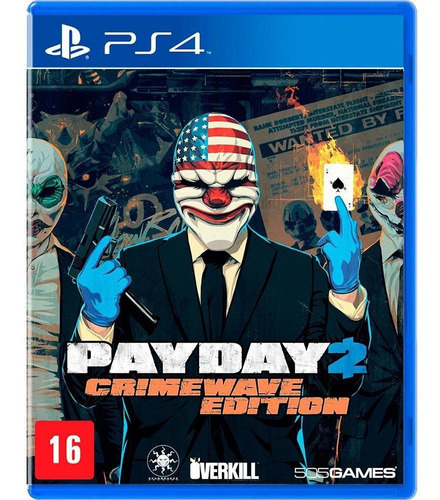 Game - Payday 2: Crimewave Edition - Ps4 - Mídia Física