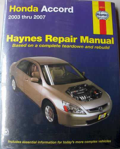 Manual Taller Honda Civic Accord Crv Odyssey Pilot Del Sol