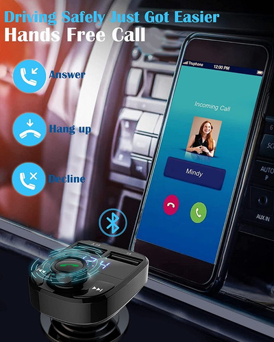 Imagen 8 de 8 de Bluetooth Para Carros Conector Cenicero 2 Puertos De Carga