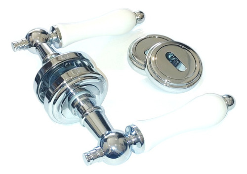 Manija Estilo Brz 1068 Cromo Y Blanca Inglesa Bronzen Tuyu Color Inoxidable Mate