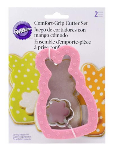 Cortadores Galletas Conejo Y Flor Mini Wilton.