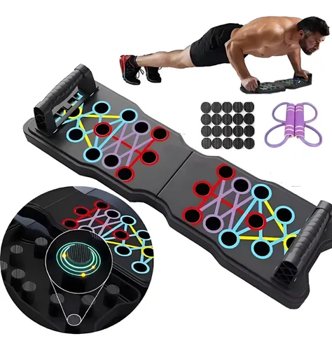 Aparelho Para Prancha Flexão Peitoral Costas Tríceps Fitness
