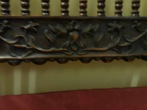 Imagen 6 de 10 de Banqueta De Madera Años 80 En Perfecto Estado.