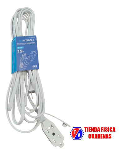 Extensión Eléctrica Doméstica Spt2x18wg 4.50mts 15ft