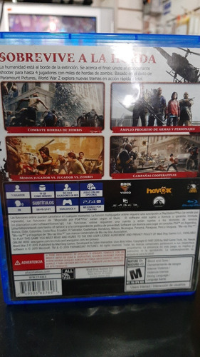 World War Z - Ps4 Físico Usado