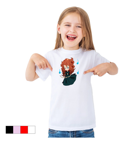 Playera Infantil Talla Color Princesa Valientte  #5