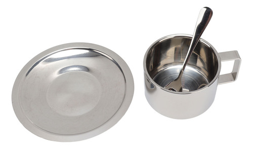 Juego De Tazas De Café De Acero Inoxidable De Doble Pared