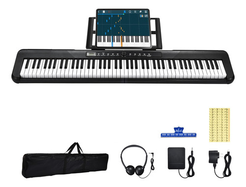 Piano Digital De 88 Teclas Semipesadas Con Bluetooth Y Midi