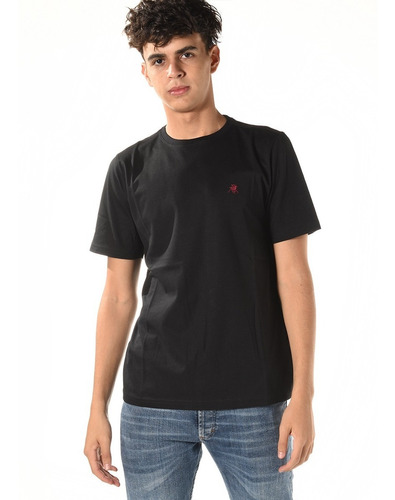 Remera Hombre Oxford Polo Club Sunset1 Pima Negro