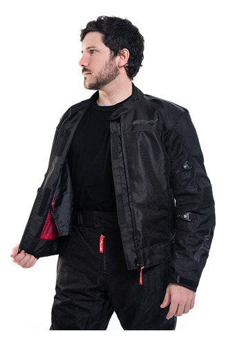 Imagen 2 de 7 de Campera Moto Stav Summer Protection Cordura