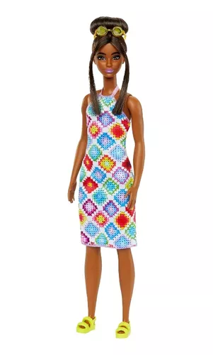 Boneca Barbie Roupa De Croch - MercadoLivre Brasil  Crochet barbie  clothes, Crochet doll dress, Barbie clothes