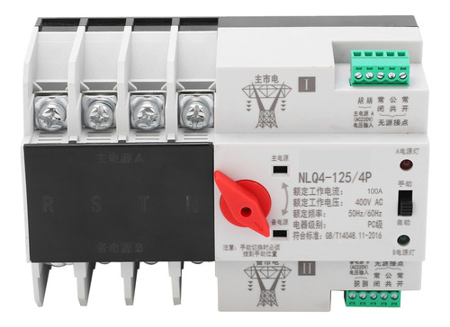 Interruptor Transferencia Automática 4p Trifásico 400v 100a