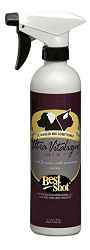 Best Shot Mascotas Ultra Vitalizante Niebla Detangler, 16 Oz