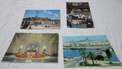 Lote De 4 Tarjetas Postales Antiguas De España