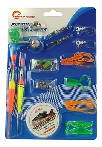 Set Señuelos Pesca Vinilos Pesca Artículos De Pesca 26piezas