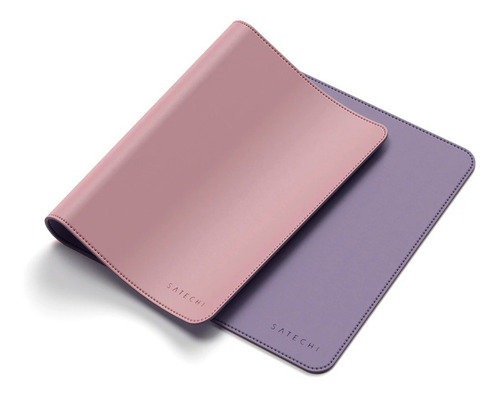 Desk Pad / Mouse Xxl Eco Cuero Doble Color Satechi Premium Color ROSA/VIOLETA