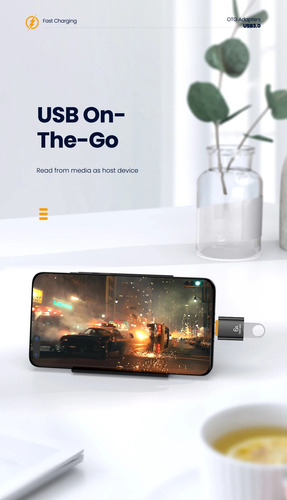 Adaptador Usb Tipo C 3.0 Otg Usb A Type C / Usb A Tipo C
