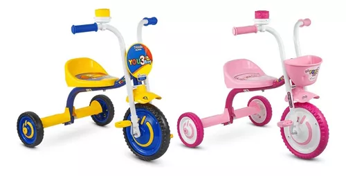 Triciclo Infantil Motoca Menina Nathor Baby Verde