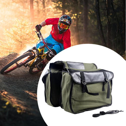 Bolsa De Almacenamiento De Bicicletas Con Verde Gris
