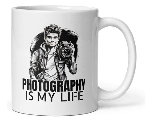 Taza La Fotografía Es Mi Vida Pocillo Mug 11 Oz Regalo Profe