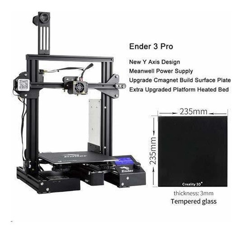 Impresora 3d Oficial Creality Ender 3 Pro Con Placa De Vidri