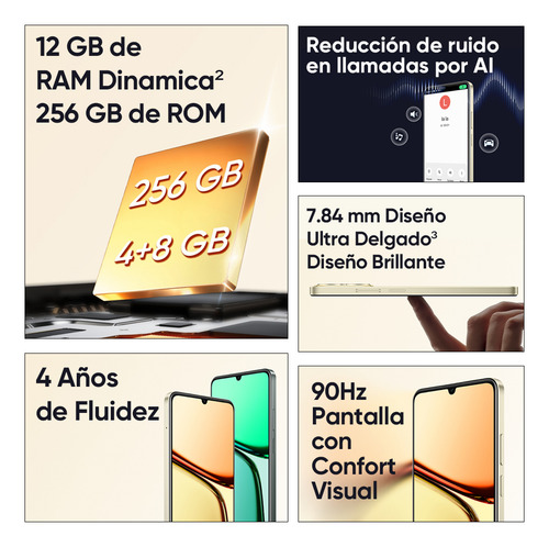 Realme C61 256gb 8gb Ram Dual Sim NFC - Verde | Verde oscuro Color Verde oscuro