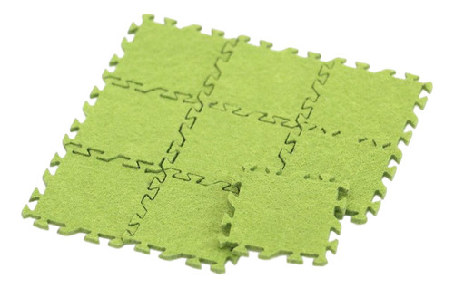 9 Piezas 1/12 Alfombrilla De Suelo En Miniatura Verde