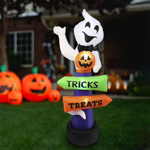 Decoración Inflable De De Halloween, Calabaza Soplada,