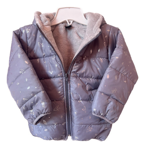 Campera Bebe/a Con Corderito Y Capucha Estampada Zuweni