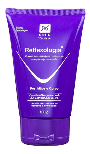 Reflexologia Creme De Massagem Corporal Relaxante 100g Rhr