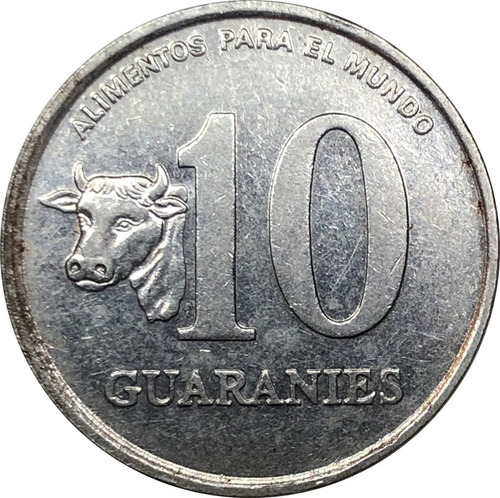 Moneda Paraguay 10 Guaranies 1978