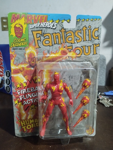 Toy Biz Fantastic Four Human Torch Antorcha Humana Fireball (Usado)