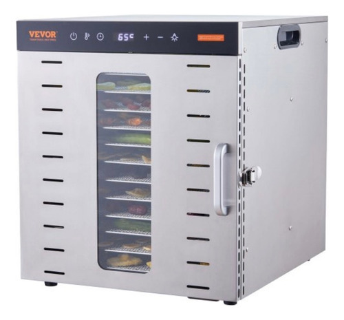 Máquina Secadora Deshidratadora De Alimentos 10 Bandejas Azul Acero