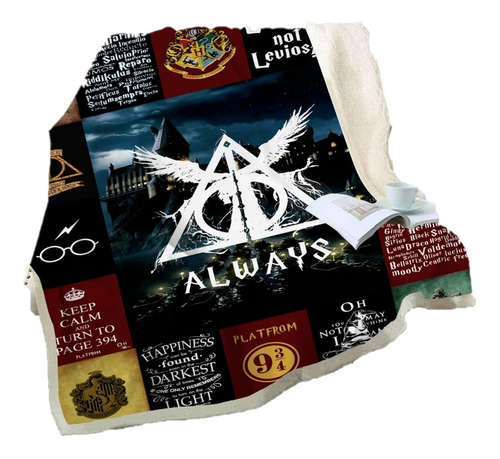 Alfombra De Franela Harry Potter Slithering Logo Impresión D