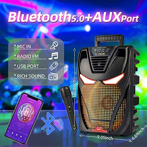 Altavoz Bluetooth Portátil Con Subwoofer Altavoces Inalámbri