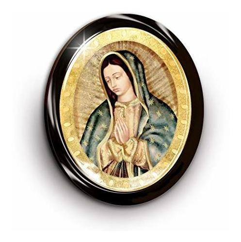 Nuestra Dama De Guadalupe Medio Cuerpo Retrato Oro Kpzpe